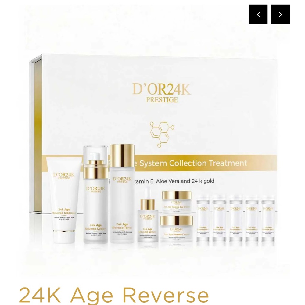 D’OR24K Prestige Skincare Set - Gold and White